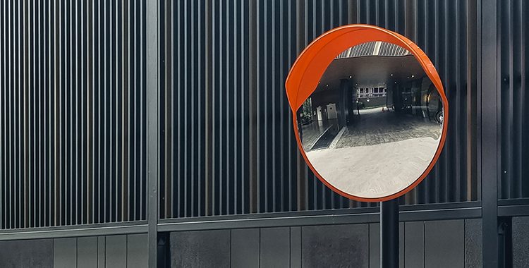 Convex safety mirror – Birmingham, Mauritius